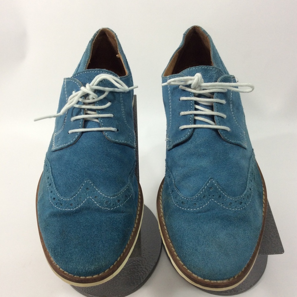 Red Herring 8 Blue Suede Wingtip Brogue Shoes